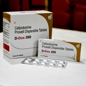 Cefpodoxime Proxetil Dispersible Tablets | D.DOX-200 TAB. 10X1X10