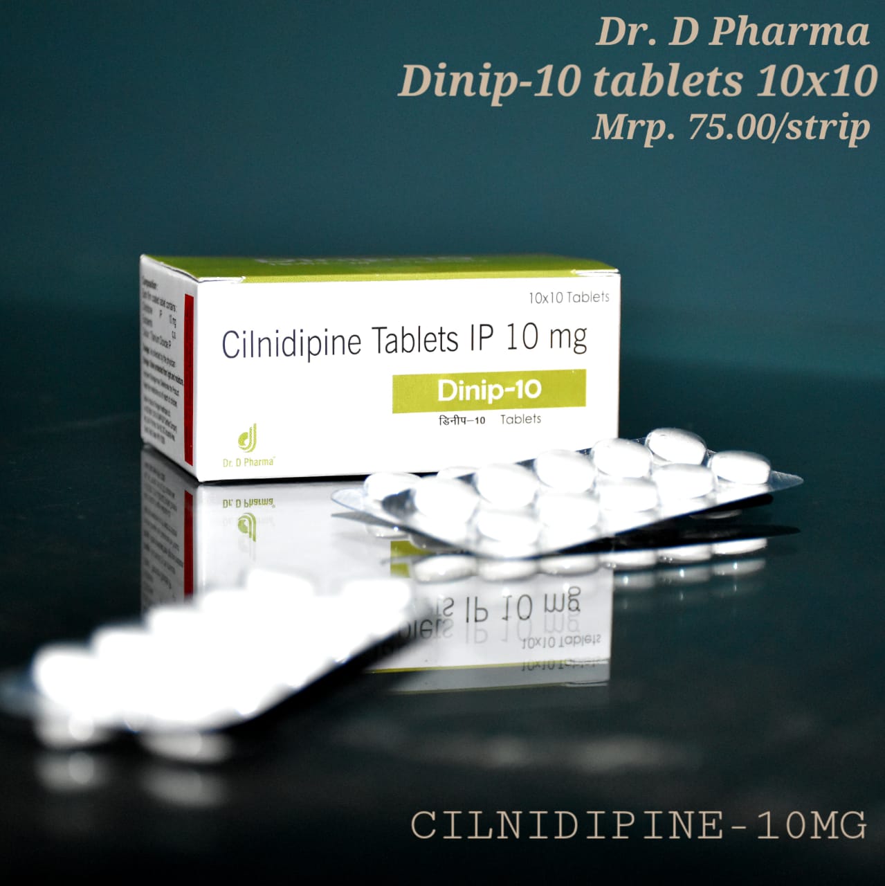 Cilnidipine Tablets IP 10 mg